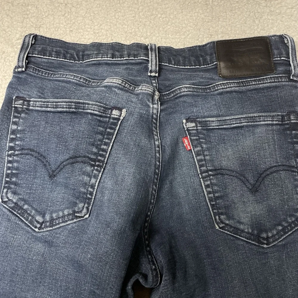 Levi's Premium 541 Jeans Big E Mens 32x32 Dark Wash Blue Athletic Taper Denim